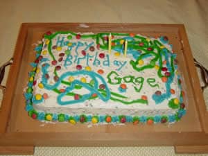 Gage's birthday cake