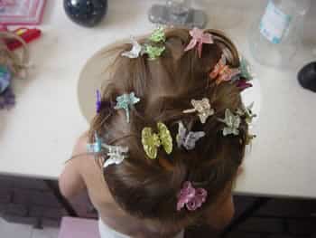 butterfly hair
