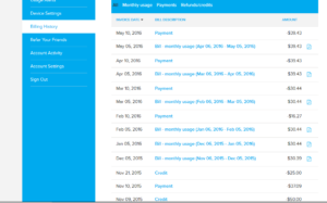 Ting screenshot