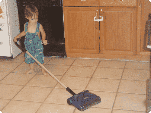 kid cleaning