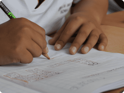 child at school