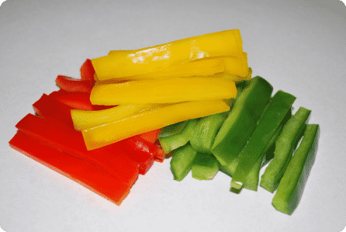 chopped vegetables