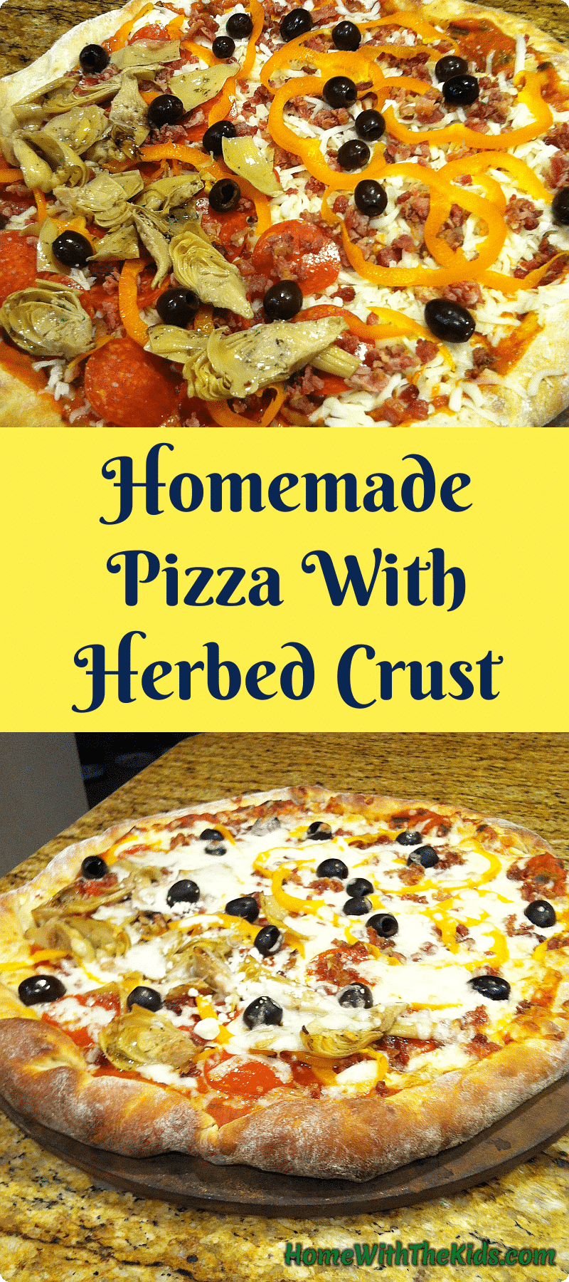 Homemade Pizza With Herbed Crust
