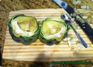 sliced artichokes